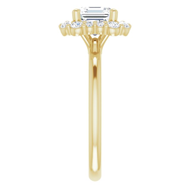 Yellow Gold-Asscher