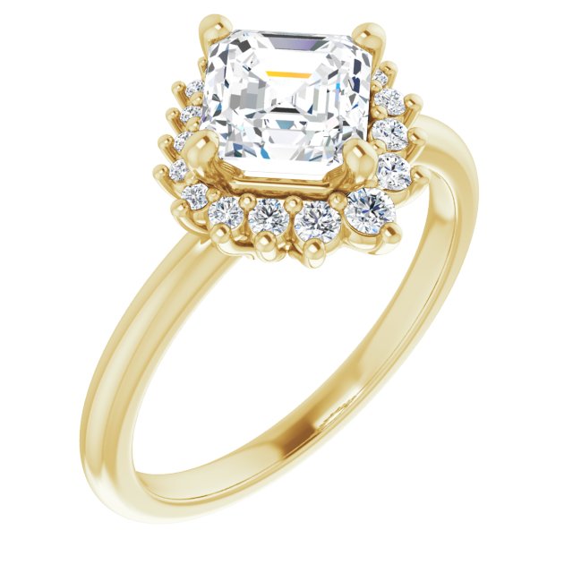 Yellow Gold-Asscher