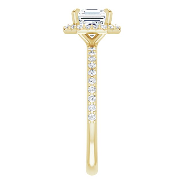 Yellow Gold-Asscher