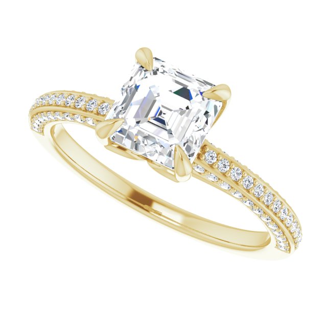 Yellow Gold-Asscher