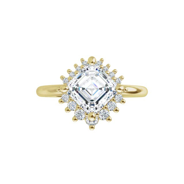 Yellow Gold-Asscher