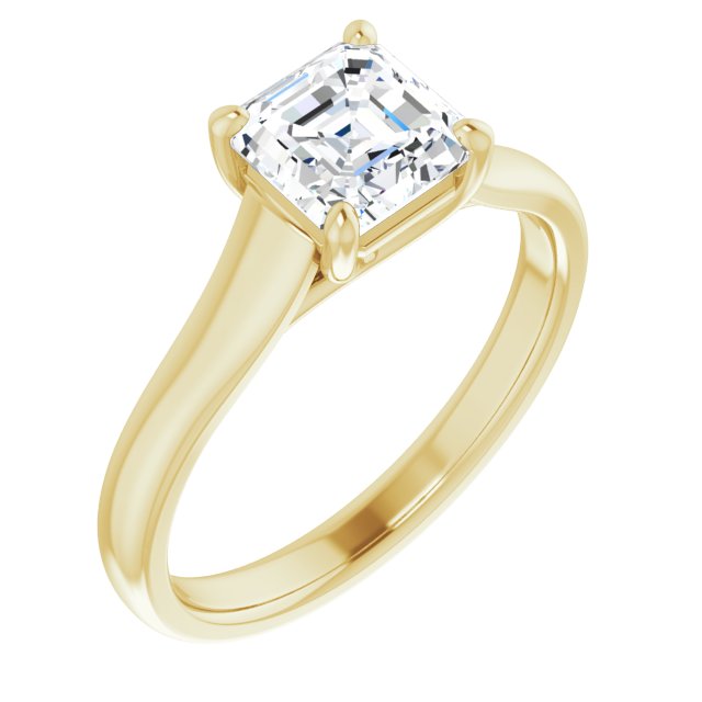 Yellow Gold-Asscher