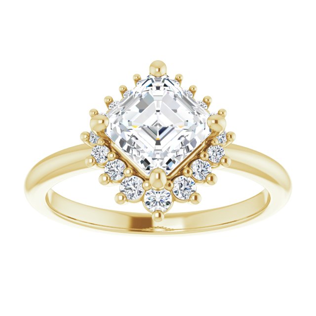 Yellow Gold-Asscher