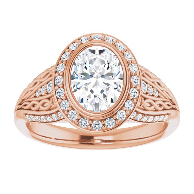 Rose Gold-Oval