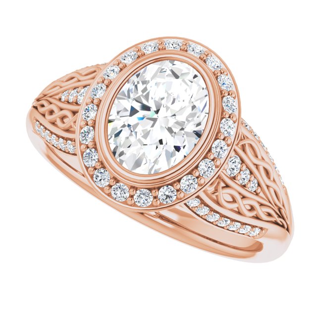 Rose Gold-Oval