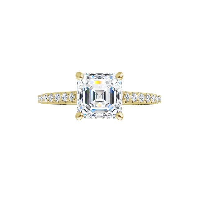 Yellow Gold-Asscher