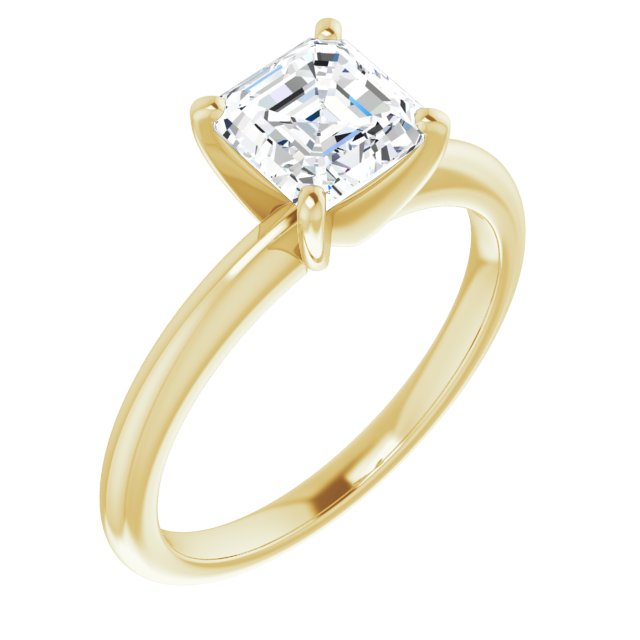 Yellow Gold-Asscher