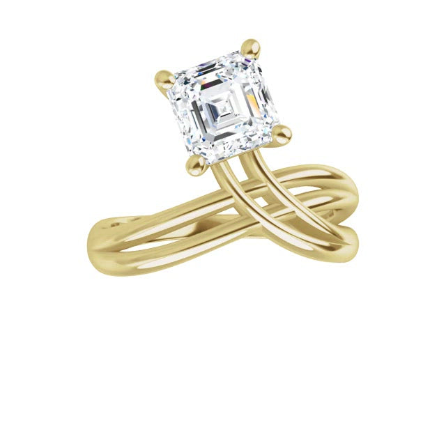 Yellow Gold-Asscher