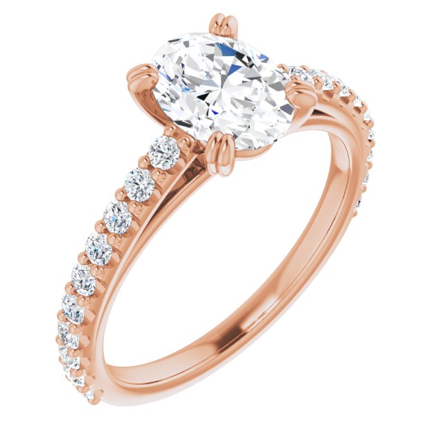 Rose Gold-Oval