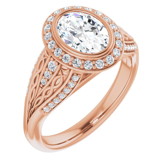 Rose Gold-Oval