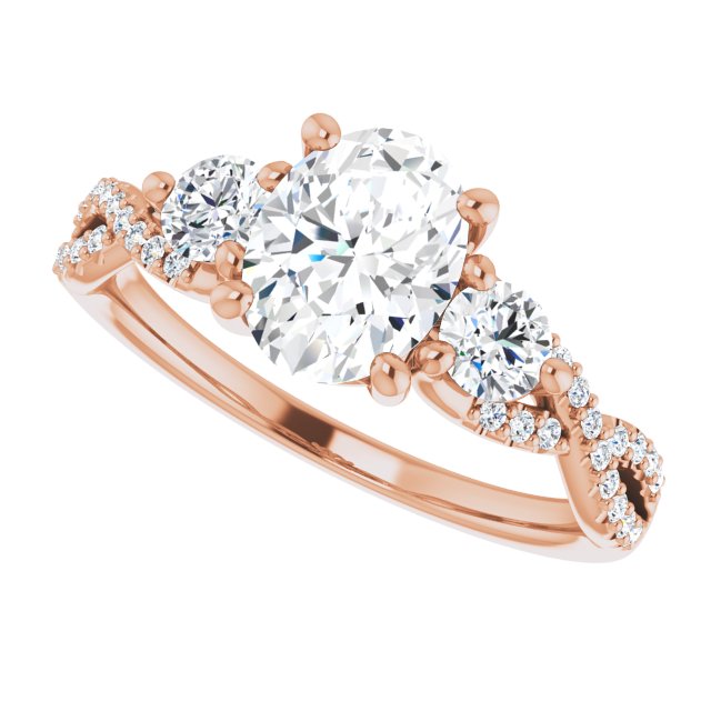 Rose Gold-Oval