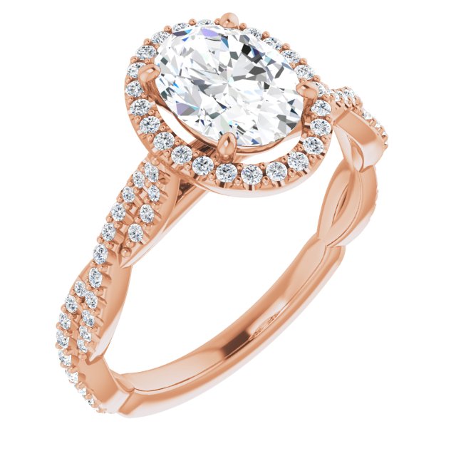 Rose Gold-Oval