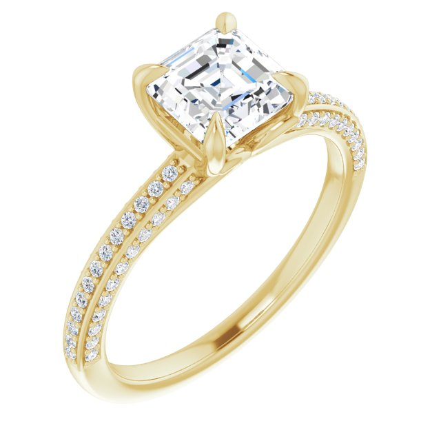 Yellow Gold-Asscher