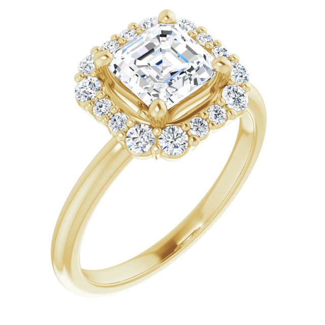 Yellow Gold-Asscher