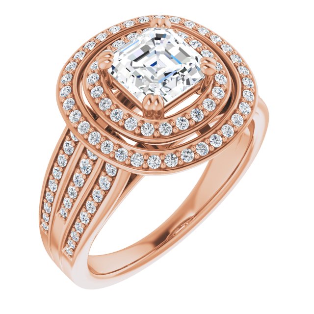 Rose Gold-Asscher