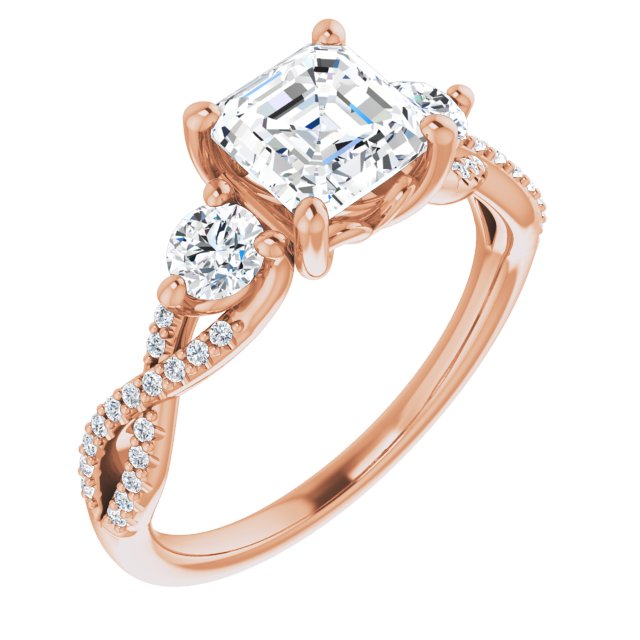 Rose Gold-Asscher