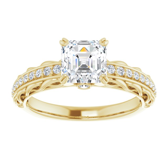 Yellow Gold-Asscher