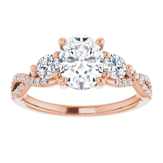 Rose Gold-Oval