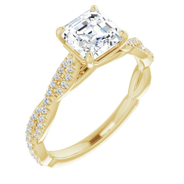 Yellow Gold-Asscher