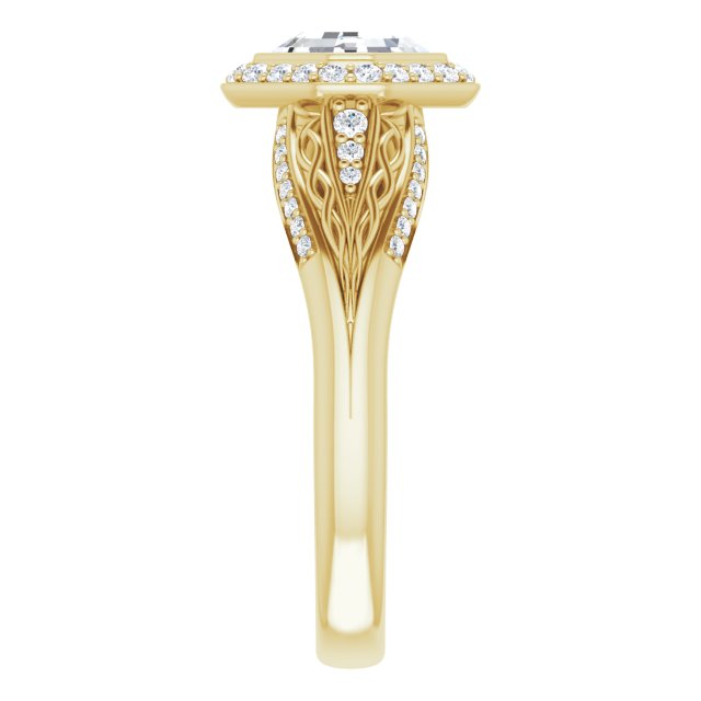 Yellow Gold-Asscher