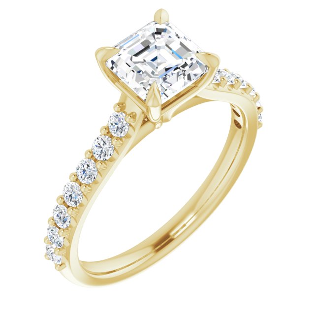 Yellow Gold-Asscher