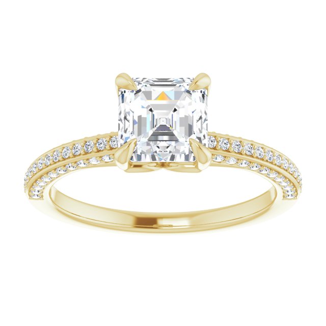 Yellow Gold-Asscher