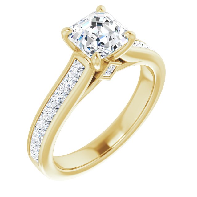 Yellow Gold-Asscher