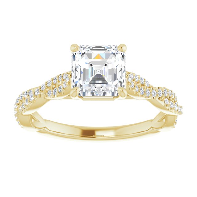 Yellow Gold-Asscher