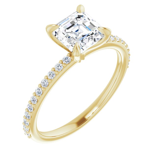 Yellow Gold-Asscher