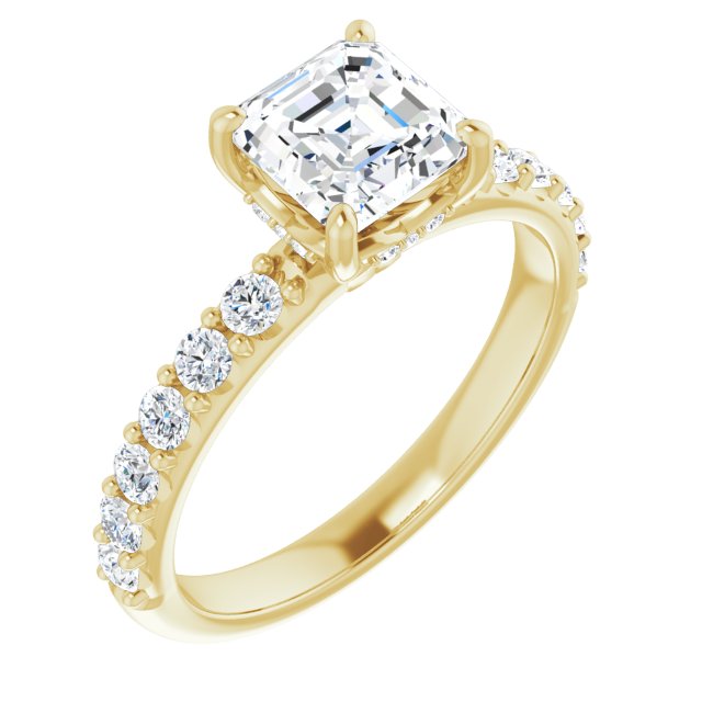 Yellow Gold-Asscher