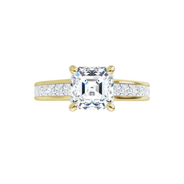 Yellow Gold-Asscher