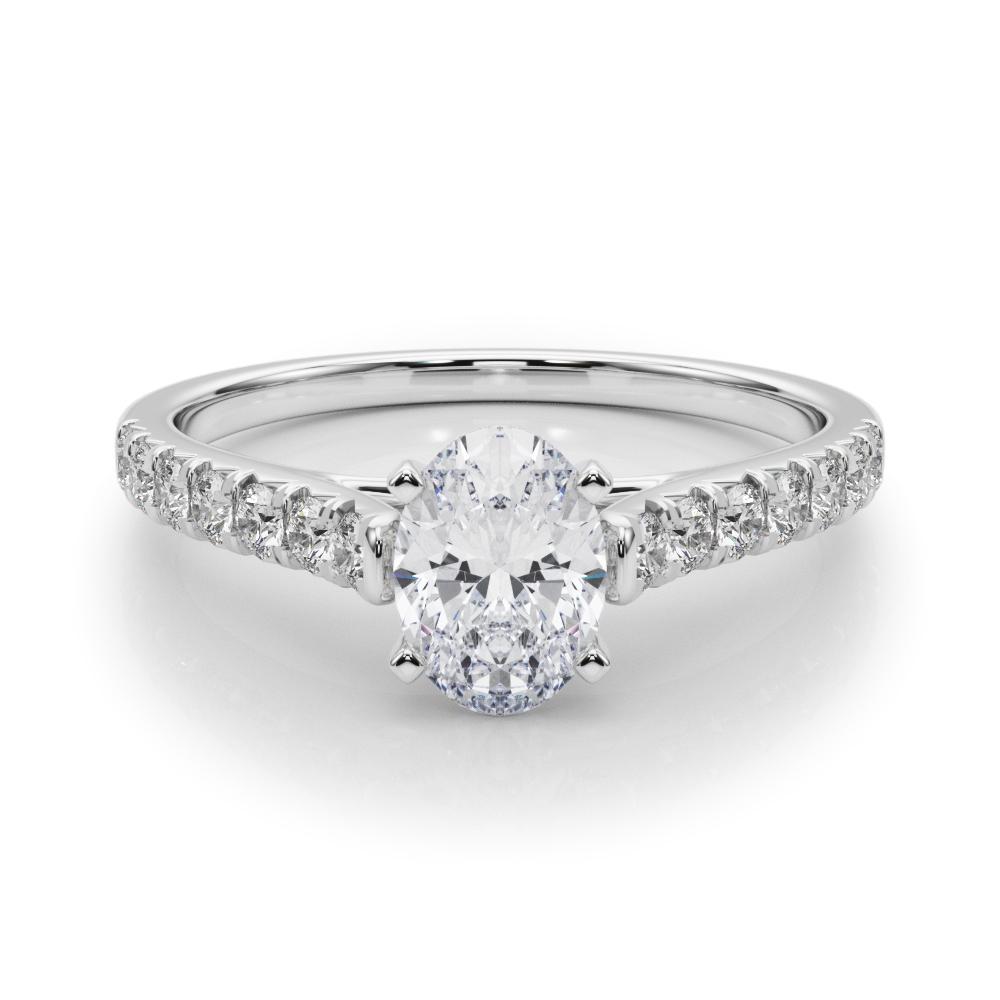 Charles & Colvard Moissanite Engagement Ring