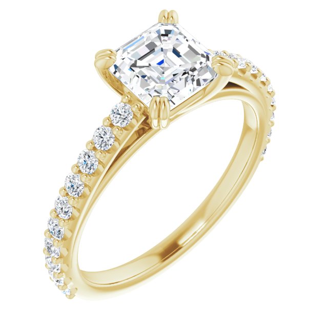 Yellow Gold-Asscher